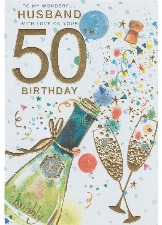 To My Wonderful Husband On Your 50th Birthday